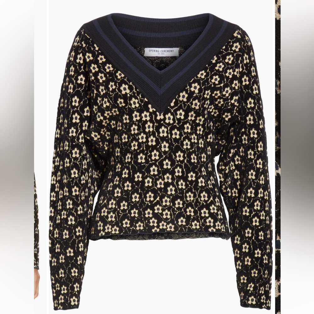 Opening Ceremony Floral Jacquard Sweater NWT